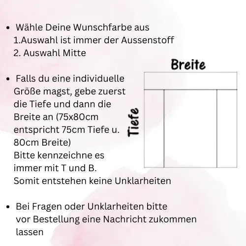 Wasserabweisende Wickelauflage mit Bezug im Amelias-Design, Teil des Wickelauflagen Sets Konfigurator, von Mein Shop