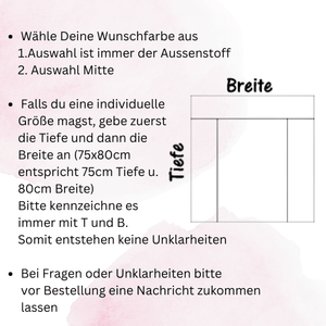Wickelauflagenbezug mit Reißverschluss nach Wunsch genäht Mein Shop