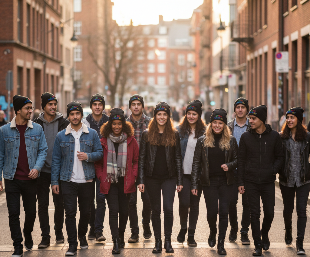 Strickmütze / Beanie nach Wunsch bestickt Mein Shop