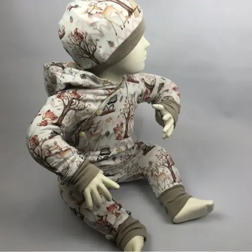 schlafsack overall Overall Jersey Waldtiere – Bequemer Schlafsack für Kinder
