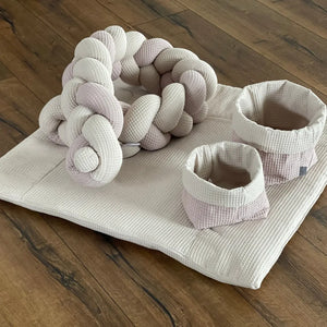 Wasserabweisende Wickelauflage mit Bezug, variabler Design-Konfigurator, geeignet für Babys und Wickeltisch.