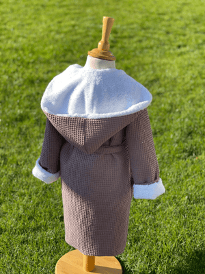 Bademantel für Kinder - Waffelstoff und Frottee Mein Shop