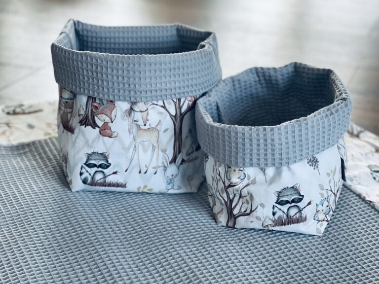 Buntes Utensilo-Set mit verschiedenen Farben und Mustern, praktische Körbchen für Küche oder Haushalt, von Mein Shop