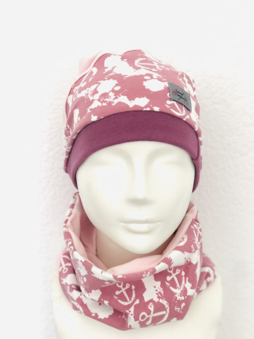 Variable Loop Anker in altrosa von Mein Shop, detailliertes Bild des modischen Accessoires in rosa Farbe