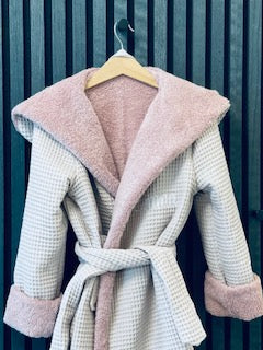 Bademantel für Kinder - Waffelstoff und Frottee Mein Shop