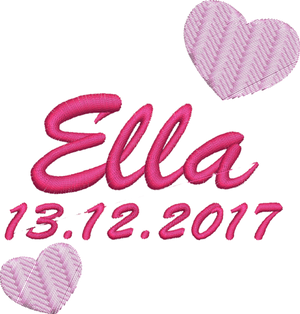 Einhorn Rosa nach Wunsch bestickt Mein Shop