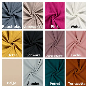 Bunte Waschlappen im Frottee-Set von Mein Shop, in Hellblau und anderen Farben, für die Hautpflege und Reinigung.