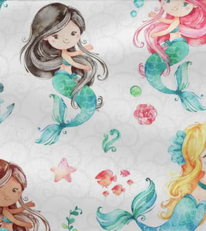 Feuchttücherhülle aus Baumwolle mit Meerjungfrauen-Design, variable Farbe, praktische Aufbewahrung für Feuchttücher