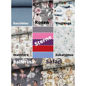 Geflochtene Jersey-Bettschlange in Rosenmuster, variation von Mein Shop, mit weichem, bequemem Jersey-Stoff.