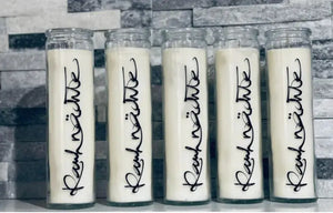 Vegan und Bio Kerze im Glas mit Rauhnächte-Motiv, ideal für magische Rauhnächte, von Mein Shop