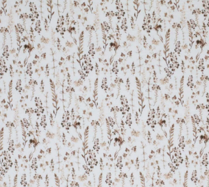 Geflochtene Wickeltischumrandung mit Trockenblumen-Dekor, individuell wählbare Farben, handgemacht, für Babyzimmer Dekoration