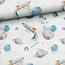 Krabbeldecke mit Weltraummotiv, personalisiert mit Name, aus der Kollektion von Mein Shop, ideal für Babys und Kleinkinder