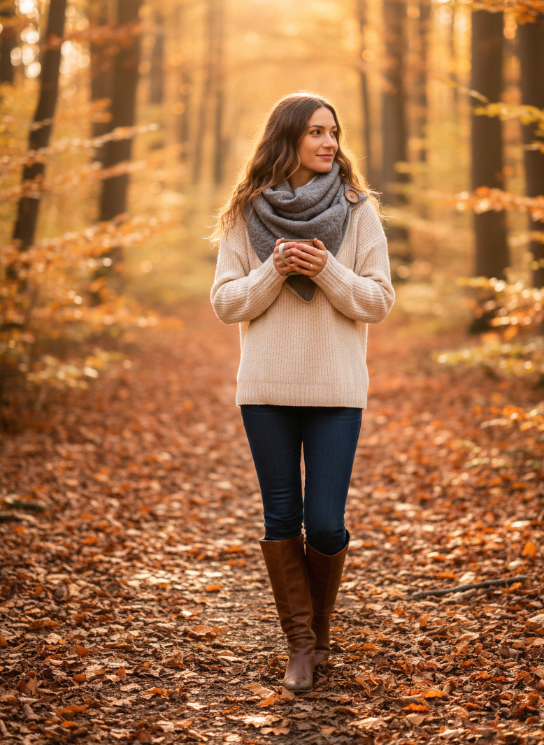Wickelschal, Dreieckstuch Zopfstrick Grau