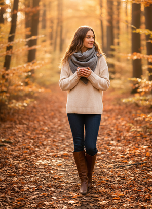 Wickelschal, Dreieckstuch Zopfstrick Grau Mein Shop