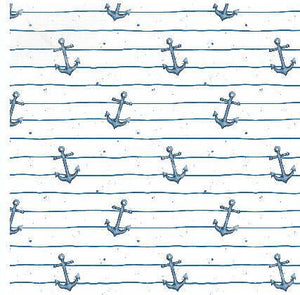 Geflochtene Wickeltischumrandung in Blau, handgefertigt, mit variabler Farbauswahl, passend für Babywickelbereich.