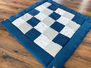 Patchworkdecke /Krabbeldecke nach Wunsch / auch bestickt mit Name möglich Mein Shop