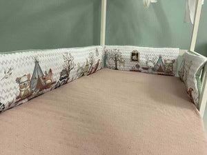 Nestchen / BabynestchenSchutz /Bettnestchen / Waldfreunde / Waldtiere Mein Shop