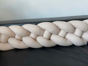 Handgefertigte 4fach-geflochtene Bettschlange - Knotenschlange - Geflochtene Bettschlangen Konfigurator - nach Wunsch Mein Shop