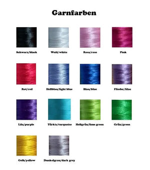 Personaliserbarer Bär von Mein Shop in verschiedenen Farben, abgebildet auf Farbkarte mit bunten Farbtönen.