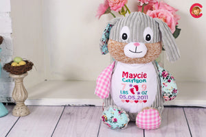 Harlequin Elch pink - Janines Fadenzauber