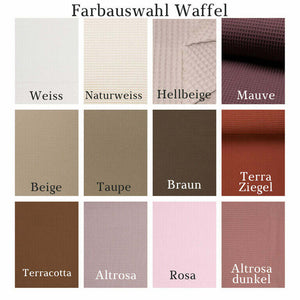 Babydecke Waffelstoff – Personalisiert – Blumenstickerei Mein Shop