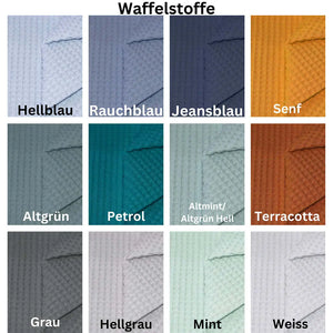 Hellblaue Babydecke aus Waffelstoff, personalisiert, weicher Stoff, ideal für Neugeborene und Babys, von Mein Shop