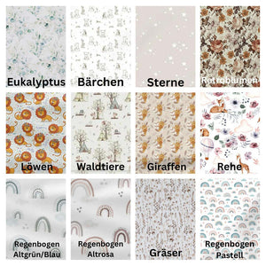 Theraline Stillkissen mit individuellem Bezug in Hellblau, nach Wunsch bestickt, für bequemes Stillen und Schwangerschaft.