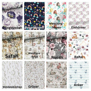 Hellblauer Stillkissenbezug für Stillkissen, individuell bestickt, weiche Baumwollqualität, bequem und langlebig.