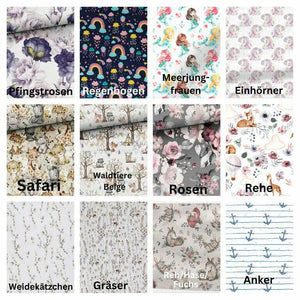 Hellblaue personalisierte Babydecke für Ganzjahresgebrauch, weiches Material, auf der Decke sind individuelle Stickereien sichtbar