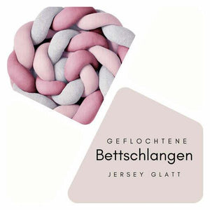 Geflochtene Bettschlangen – Jersey (glatter Stoff) – Konfigurator – nach Wunsch Mein Shop