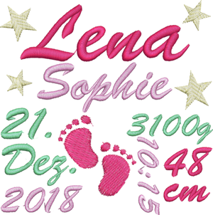 Harlequin Elch pink - Janines Fadenzauber