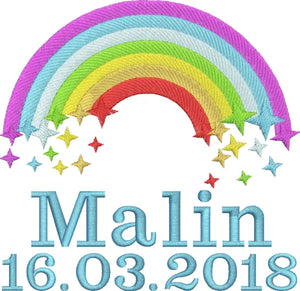 Bunter Affe Harlequin in braun mit Regenbogensternemal, variable Produkt, detailreiche Abbildung für Kinderkleidung