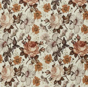 Geflochtene Bettschlange in Retro-Blumenmuster, individuell konfigurierbar, Längen von 70 bis 650 cm, von Mein Shop
