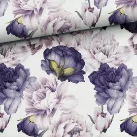Konfigurator Wickelauflage mit geflochtener Umrandung, Dekoration mit Rosen- und Pfingstrosen-Design, individuell anpassbar