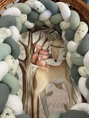 Handgefertigte 4fach-geflochtene Bettschlange - Knotenschlange - Geflochtene Bettschlangen Konfigurator - nach Wunsch Mein Shop