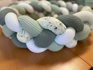 Handgefertigte 4fach-geflochtene Bettschlange - Knotenschlange - Geflochtene Bettschlangen Konfigurator - nach Wunsch Mein Shop