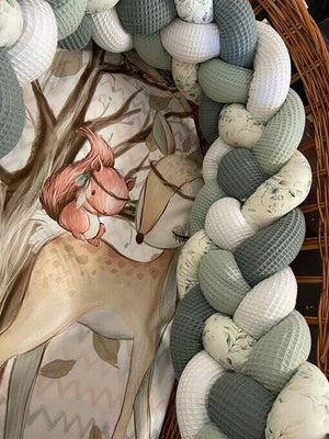 Handgefertigte 4fach-geflochtene Bettschlange - Knotenschlange - Geflochtene Bettschlangen Konfigurator - nach Wunsch Mein Shop