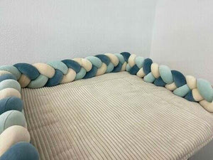 Geflochtene Bettschlangen – KUSCHELIGER und FLAUSCHIGER Velourstoff – Konfigurator – nach Wunsch Mein Shop