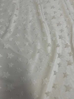 Kuschelig weiche Sternenfleece Knotenschlange - Geflochtene Bettschlange - Naturweiss Mein Shop