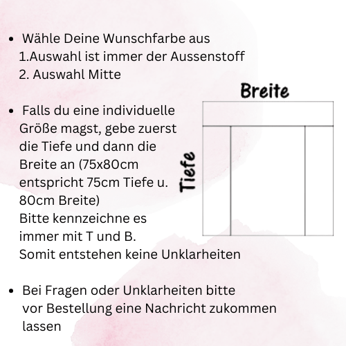 Wickelauflagen Set Konfigurator mit WALDTIERSTOFF / Einfache Umrandung ( Bettschlange)