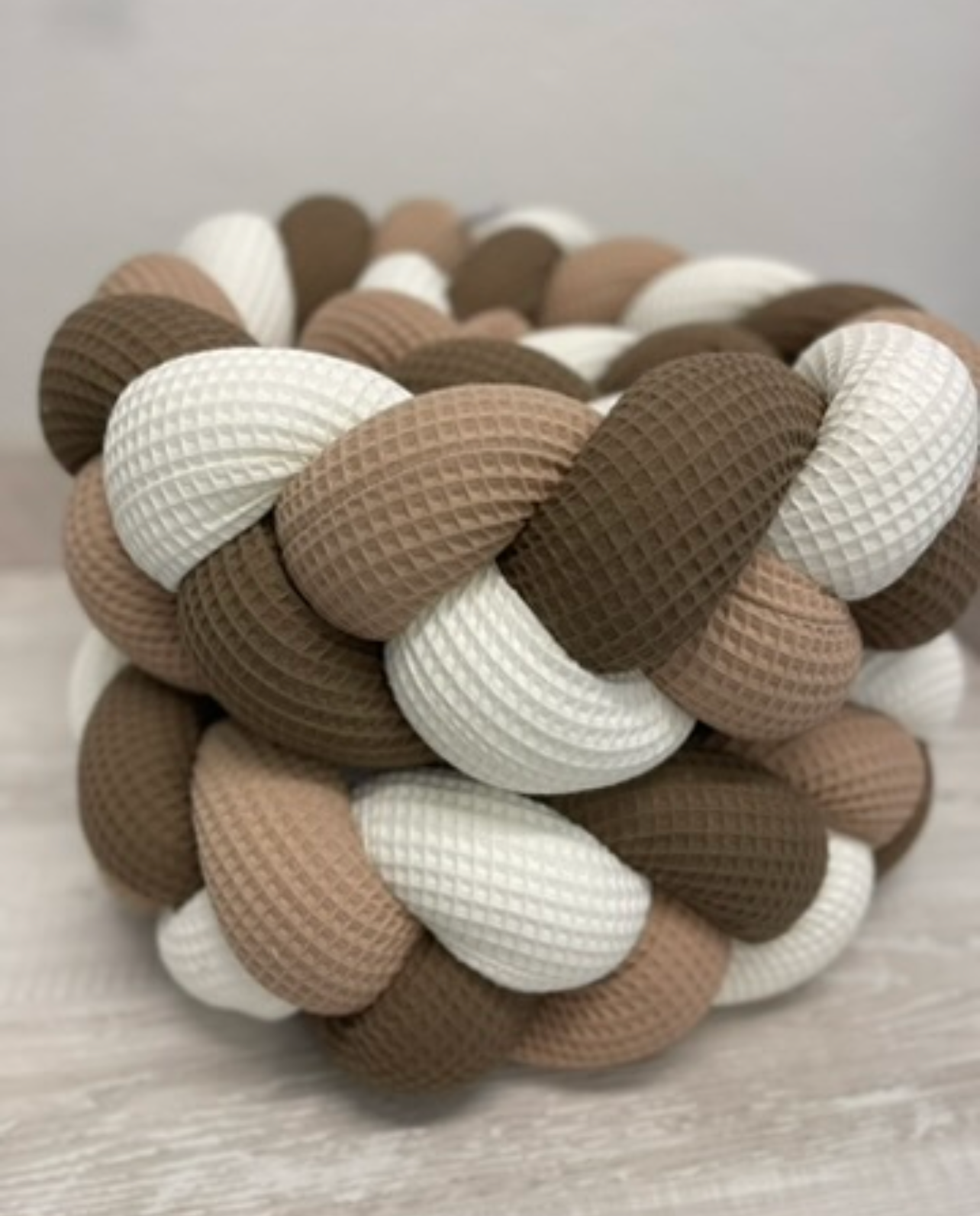 Bettschlange Braun, Taupe, Weiß