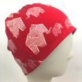 Beanie Bio Elefanten rot