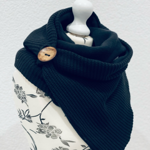 Wickelschal, Dreieckstuch Strick Schwarz Mein Shop