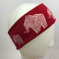 Stirnband BIO-Elefanten rot