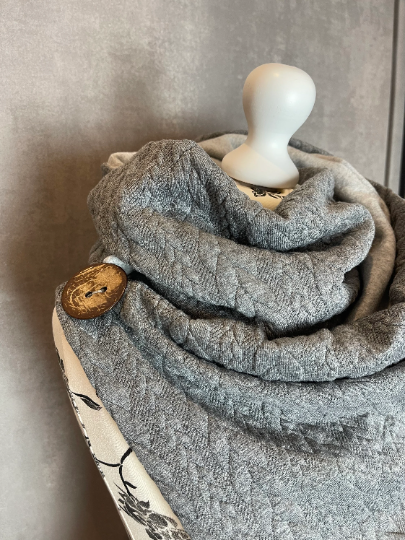 Wickelschal, Dreieckstuch Grau Mein Shop