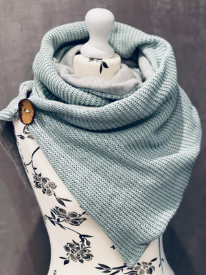 Wickelschal, Dreieckstuch Strick Mint Mein Shop