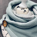 Wickelschal, Dreieckstuch Strick Mint Mein Shop