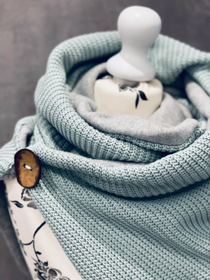 Wickelschal, Dreieckstuch Strick Mint Mein Shop