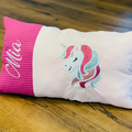Privat: Kissen mit Einhorn – personalisiert – mit Name – Kissen mit Name