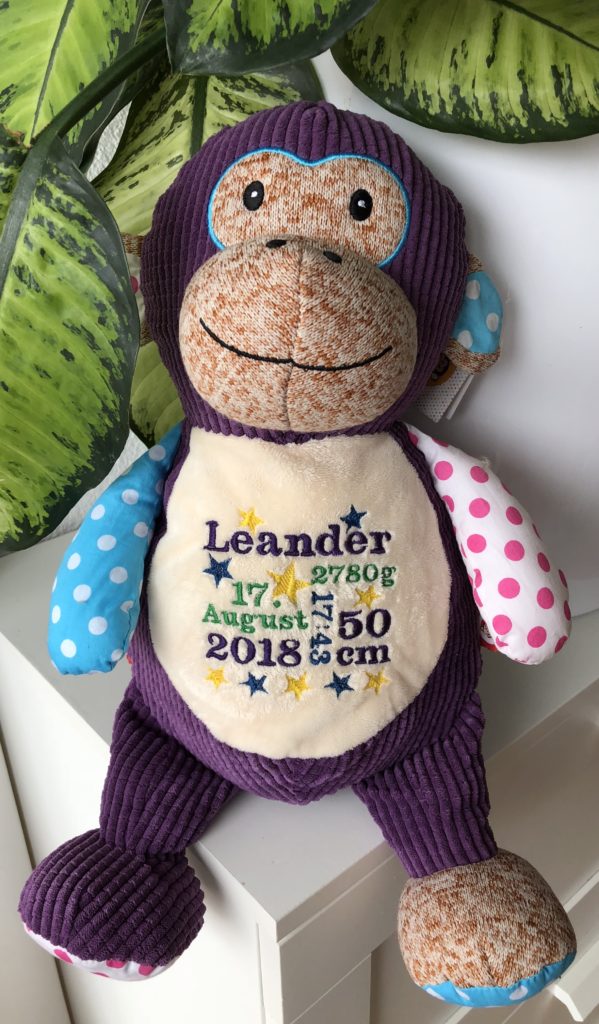 Affe Harlequin braun